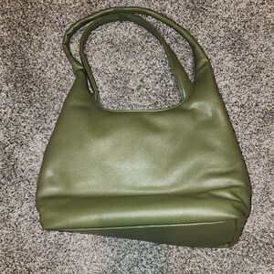 A New Day Green Shoulder Bag with Minimalist Design